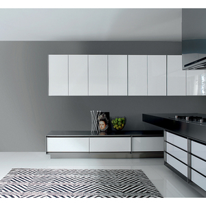 Piccolo Mobile da <span class=keywords><strong>Cucina</strong></span> <span class=keywords><strong>Vintage</strong></span> in Legno Massello con Ripiano Aperto in MDF e Compensato, Armadietto 3D - Product Image 1