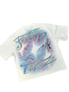 Camiseta Personalizada de Corte Recto, 240GSM, 100% Algodón, Estilo Y2K, Streetwear, Oversize, para Hombre, con Estampado Digital Personalizado, Corte Cuadrado, a la Moda - Product Image 3
