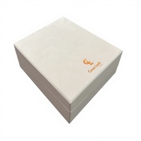 Boîte en carton rigide carrée écologique de haute qualité avec logo personnalisé en feuille d'or