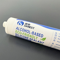 Scellant en silicone pour l'étanchéité des fenêtres et des portes, neutre, haute adhérence, résistant aux intempéries, construction intérieure, faible odeur, blanc, 300 ml