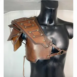 Guerrero romano medieval gladiador hombro guardia armadura pirata Caballero Cosplay disfraz Steampunk Pauldrons Shaulders LARP