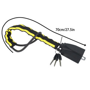 UMEDO Meilleures ventes Serrure de <span class=keywords><strong>volant</strong></span> de <span class=keywords><strong>voiture</strong></span> Serrure à clip de sécurité Boucle de ceinture de sécurité de <span class=keywords><strong>voiture</strong></span> Prévention Serrure de <span class=keywords><strong>voiture</strong></span> de sécurité - Product Image 2