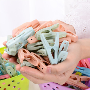 Plastic Clothes Clips With Storage Basket Windproof Drying Clips For Underwear And Socks Rectangle Shape PP Material Durable - Product Image 2