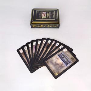 Boîte à couvercle et fond noirs durables avec bordure dorée pour cartes à jouer, <span class=keywords><strong>jeu</strong></span> <span class=keywords><strong>de</strong></span> cartes <span class=keywords><strong>Lenormand</strong></span> <span class=keywords><strong>de</strong></span> luxe doré magique - Product Image 6
