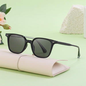 Nouvelles lunettes de soleil carrées rétro européennes et américaines pour hommes, verres PC UV400, style haut de gamme tendance transfrontalier - Product Image 4