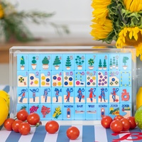 Fichas de Mahjong de Playa Americanas Personalizables, 160 Piezas, Diseño de Costa Azul, Talladas en Acrílico, Fichas de Mahjong Americanas de Lujo en Azul