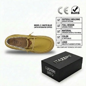 Chaussures <span class=keywords><strong>bateau</strong></span> à lacets pour hommes, personnalisées par le fabricant, en toile de haute qualité avec semelle EVA, vente chaude, Zapatillas - Product Image 1