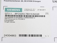Licencia de Software 6FC5253-7BX10-6AG0 6FC52537BX106AG0 para Sistema CNC para PLC