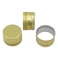 Capsules en aluminium ROPP personnalisables de 28 mm avec doublure en PE, couvercles de qualité alimentaire pour vin, eau, jus, boissons, produits laitiers