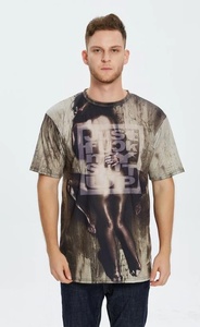 Ropa de hombre personalizada poliéster sublimación impresión 120g manga corta casual hombres <span class=keywords><strong>camiseta</strong></span> al por mayor - Product Image 5
