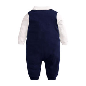 Traje Formal de Caballero para Bebés Recién Nacidos, Mono de Manga Larga con Corbata de Moño, Ropa de Esmoquin para Bebés de 0 a 24 Meses, Moda 2021 - Product Image 6