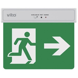 Lampe de secours LED Vito 2W 6500K à lumière froide pour signalisation directionnelle - Product Image 1