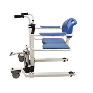 Chaise d'aisance élévatrice hydraulique pour les soins à domicile: 3 sièges commutables, roulettes silencieuses et plage de hauteur de 15cm - Product Image 3