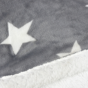 Accogliente coperta invernale in poliestere 100% all'ingrosso con Design natalizio a doppio strato renna stella 60*70 "plaid reversibili - Product Image 5