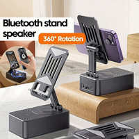 Soporte para Teléfono Celular con Altavoz Inalámbrico, Base Antideslizante, Sonido Envolvente HD, Compatible con Teléfonos Inteligentes iPhone, Gadgets Geniales