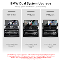 Lecteur multimédia automobile Android 13 de 12,3 pouces pour BMW Série 1 F20 F52 NBT EVO 8 cœurs DSP Carplay Auto GPS Navigation Écran