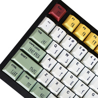Bo-ba Fe-tt Keycaps Matériau Pbt durable 129 touches Dye-Sub Cherry Profile Keycaps pour clavier mécanique 61/87/104/108 Mx Switch