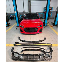 Nouveau Kit de carrosserie en fibre de carbone sec Audi RS6 RS7 avec mise à niveau du diffuseur de pare-chocs avant d'échappement