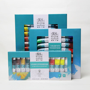 <span class=keywords><strong>Winsor</strong></span> & <span class=keywords><strong>Newton</strong></span> Pintura de Color Acrílico 12 18 24 36 Colores 10ml Tubo Acrílico Fino Juego de Colores para Pintar Dibujo - Product Image 1