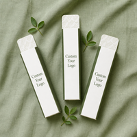 Boîte pliante personnalisée blanche haute et fine avec extrémités pliées, impression CMJN, filigrane, couvercle, emballage pour sérum et nettoyant pour la peau