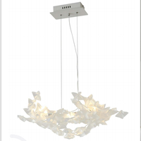 Lustre LED créatif en forme de fleur pour salon italien, villa, restaurant
