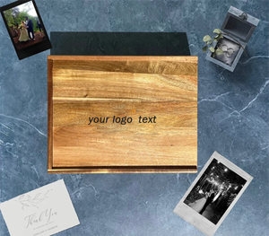 Caja de memoria de madera personalizada, caja de recuerdo de madera grabada para fotos, cartas, boletos, tarjetas, caja de regalo de despedida de jubilación - Product Image 3