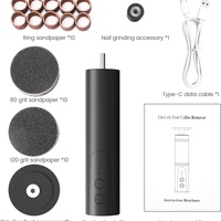 Lime électrique professionnelle pour les pieds, éliminateur de callosités LCD pour usage domestique, outils de manucure et pédicure, éliminateur de peaux mortes, ponceuse à pieds