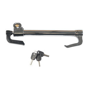 Bloqueo de volante en forma de U de 10.5 pulgadas de acero antitaladro con 2 llaves para seguridad del automóvil - Product Image 5