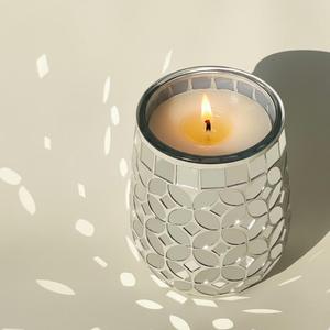 Vela Aromática en Frasco de Mosaico Azul Mediterráneo y Botella Difusora, Decoración para el Hogar, Alta Demanda, Venta al por Mayor - Product Image 3