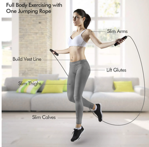 CHOOYOU – poignée pondérée d'entraînement de Fitness, fil d'acier enduit de PVC, vitesse réglable, <span class=keywords><strong>corde</strong></span> à <span class=keywords><strong>sauter</strong></span> - Product Image 2