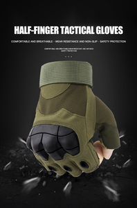 <span class=keywords><strong>Lupu</strong></span> alta calidad deportes protección al aire libre antideslizante hecho a medida niños guantes tácticos medio dedo - Product Image 5