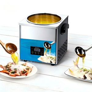 Chauffe-huile commercial <span class=keywords><strong>à</strong></span> température constante pour la préparation de poisson tranché dans l'huile chaude, de bœuf bouilli et de plats aux nouilles - Product Image 6