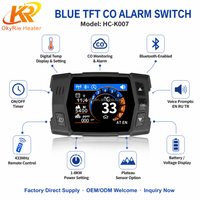 Calentador de Aire Diésel con Alarma de CO, Controlador TFT LCD, Control Remoto Bluetooth, 1-8KW para Calefacción de Estacionamiento, OEM Fábrica OkyRie