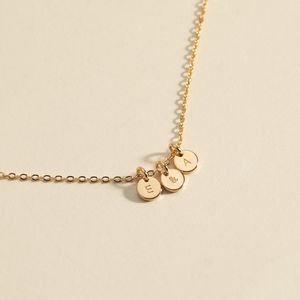 Collana iniziale personalizzata placcata in oro 18k alla moda collana iniziale ipoallergenica con nome di <span class=keywords><strong>bambini</strong></span> - Product Image 1