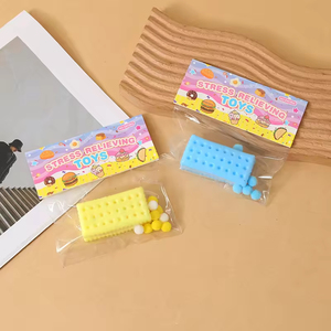 Série de jouets souples et collants en forme de nourriture colorée, type soda cracker, anti-stress, cadeau pour enfants et adultes, idéal pour les fêtes - Product Image 2
