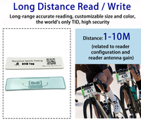Étiquette en mousse DogBone M830 RFID Marathon avec cartes de contrôle d'accès incrustées pour solutions de chronométrage de course