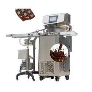 Mini Tempered Chocolate Tempering Machine with Automatic Chocolate Enrobing and Cooling Tunnel