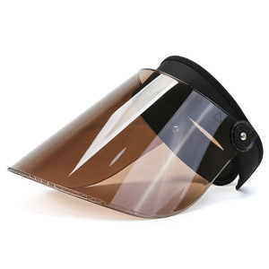 Chapeau à visière transparent personnalisé casquette de baseball à bord coloré respirant prévenir les éclaboussures de salive chapeau de soleil - Product Image 3
