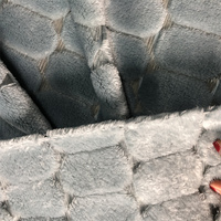 Tissu en flanelle gaufrée double face en velours doux 100 % polyester, idéal pour les couvertures et les textiles de maison – Meilleures ventes