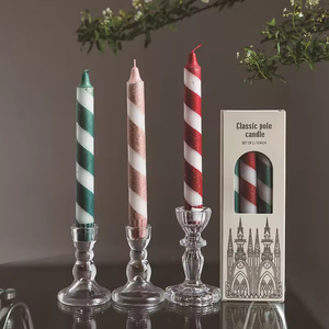 Nordic Style 20CM Spiral Rod Soy Wax Banquet Candle Creative Dining <b>Table</b> Atmosphere Arrangement for Christmas Bedroom - Product Image 4