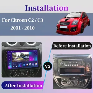 Android Citroën C2 <span class=keywords><strong>C3</strong></span> 2002-2010 Navigateur GPS avec carte du monde Carplay Écran tactile IPS WIFI 4G Autoradio - Product Image 3