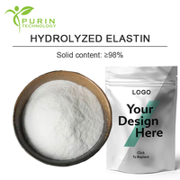 Élastine hydrolysée 98% Poudre de peptides d'élastine hydrolysée Haute pureté Peptide de collagène d'élastine Matière première pour soins de la peau Approvisionnement en vrac
