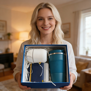 Ensemble cadeau d'entreprise personnalisé : humidificateur, carnet, gobelet, support de téléphone - Product Image 6