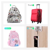Cadenas intelligent à empreinte digitale, déverrouillage biométrique en 0,05s, pour bagages de voyage, sacs à dos, casiers de gym, application APP20, empreintes digitales, câble en acier