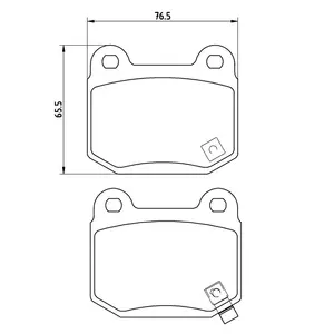 Brake pads auto parts MR407391 4605A050 44060-12U87 44060-CD094 D40F0-CD00B brake pad for Subaru FORESTER D961-7859
