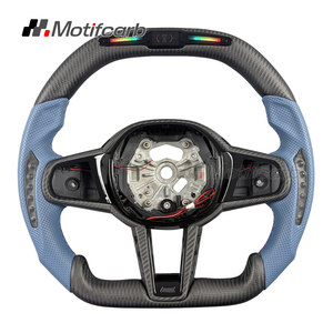 Volant en fibre de carbone LED personnalisé pour BMW M340i M440i M550i X3M X5M G20 G30 G05 M2 M3 M4 M5 Série 1-8 2018-2024, nouveau design - Product Image 1