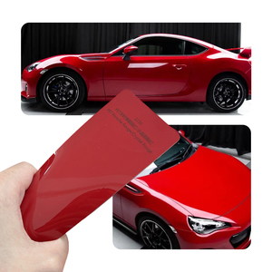 <span class=keywords><strong>Film</strong></span> Vinyle Adhésif pour <span class=keywords><strong>Voiture</strong></span> en Matériau PET Supérieur, Effet Métallique Galvanisé, Rouge Carmin Cristallin, <span class=keywords><strong>Film</strong></span> de Couleur pour <span class=keywords><strong>Voiture</strong></span>, Style Métallique - Product Image 1
