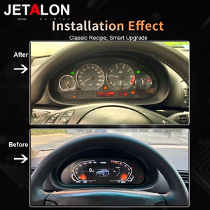 แผงหน้าปัดดิจิตอลสำหรับ BMW ซีรีส์ 3 E46 ปี 1998-2006 จอ LCD แสดงผลแบบ Virtual Cockpit พร้อม GPS มาตรวัดความเร็ว นาฬิกา และมาตรวัดรอบเครื่องยนต์ - Product Image 5