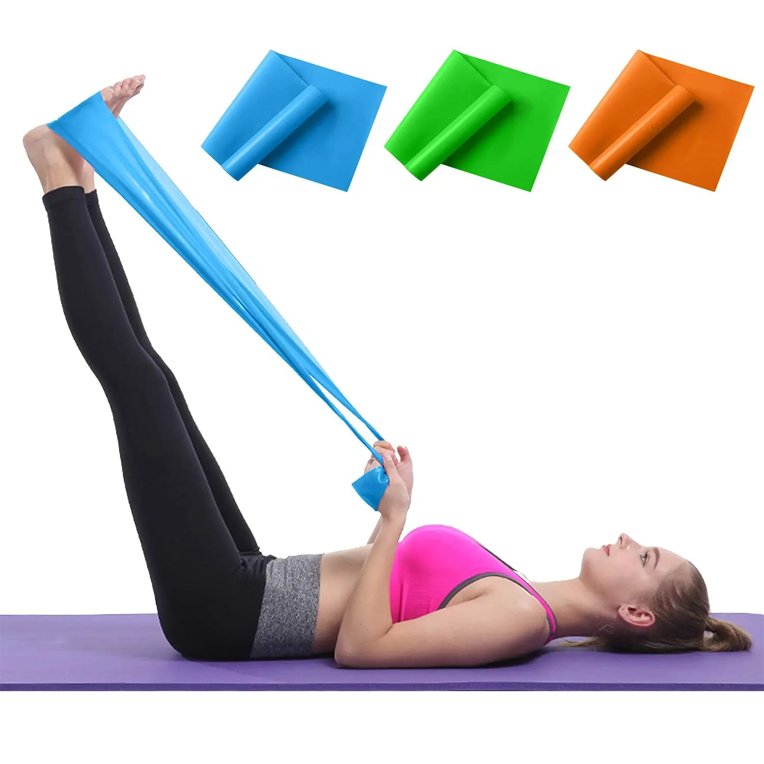 Fabriek Groothandel Hip Riem Latex Elastische Pilates Resistance Band Voor Vrouwen Oefening Box Oem Ondersteuning 100% Maleisië Natuurlijke Latex