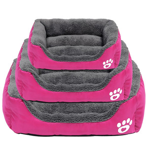 Cama de lujo para perros y gatos, rectangular, grande, de algodón, de doble uso, transpirable, estampada, suave, para exteriores, extraíble. - Product Image 5